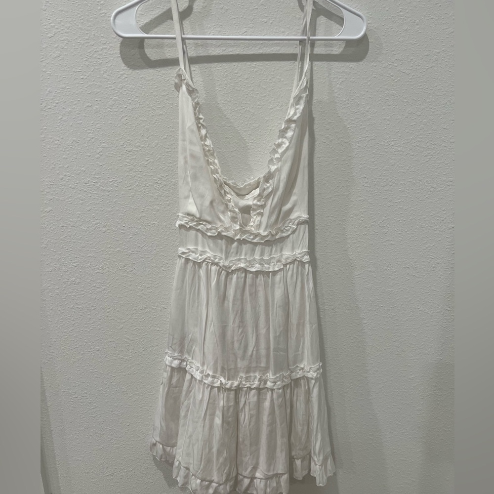 White Ruffled Sundress